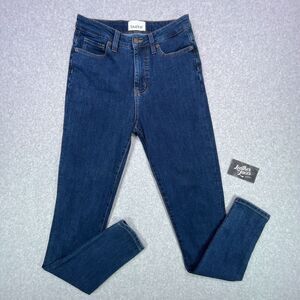 Duer High Rise Skinny Jeans Womens 28 x 31 (27 x 31) Dark Wash Denim Stretch